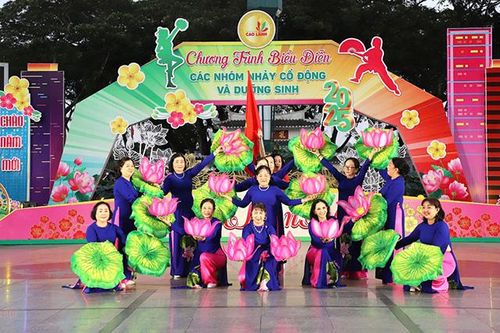 Biểu diễn các nhóm nhảy cổ động và dưỡng sinh