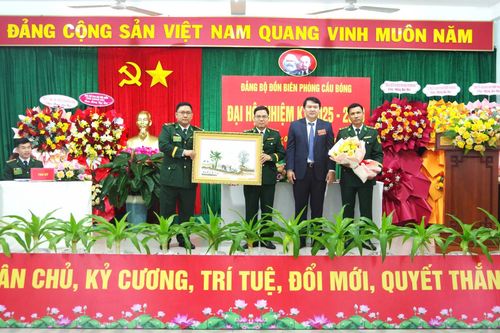 Đại hội Đảng bộ Đồn Biên phòng Cầu Bóng nhiệm kỳ 2025 - 2030