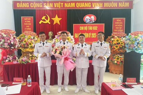 Đại hội Chi bộ Tàu 832, Trung đoàn 196 Hải quân nhiệm kỳ 2025 - 2027