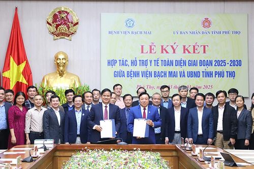 Ký kết hợp tác, hỗ trợ y tế toàn diện giai đoạn 2025 - 2030 giữa Bệnh viện Bạch Mai và UBND tỉnh Phú Thọ
