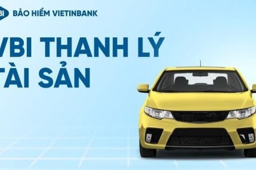 VBI thông báo thanh lý tài sản xe ô tô
