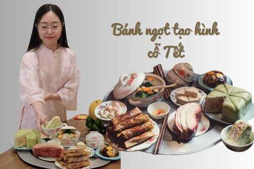 'Cô phù thủy' làm bánh ngọt giống hệt mâm cỗ Tết cổ truyền
