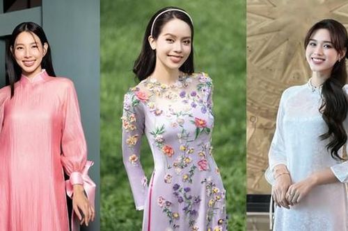 Thanh Thủy, Thùy Tiên khoe sắc với áo dài Tết: Xu hướng nào lên ngôi năm nay?