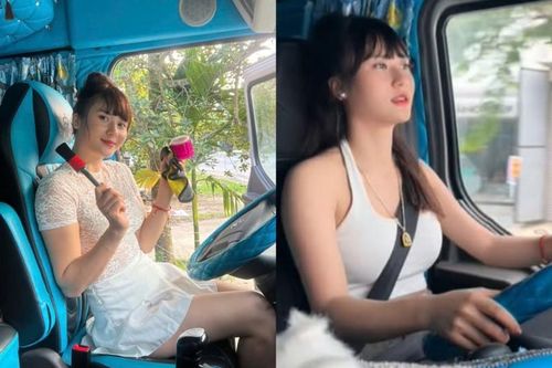 Nữ tài xế container Tuyên Quang nhỏ bé điều khiển 'quái thú 30 tấn'