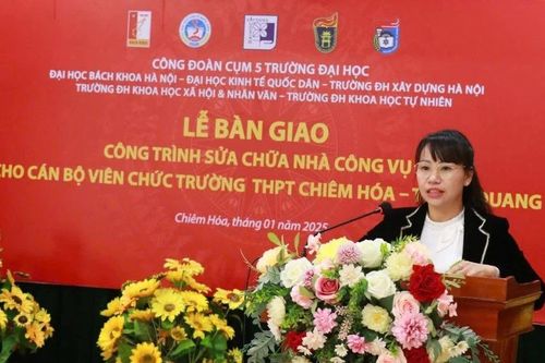 Bàn giao Nhà công vụ cho trường THPT Chiêm Hóa ở Tuyên Quang