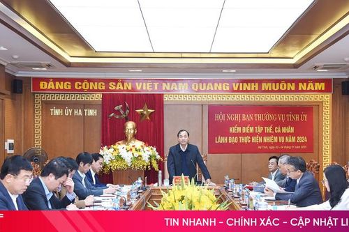Ban Thường vụ Tỉnh ủy hoàn thành kiểm điểm tập thể, cá nhân lãnh đạo thực hiện nhiệm vụ năm 2024
