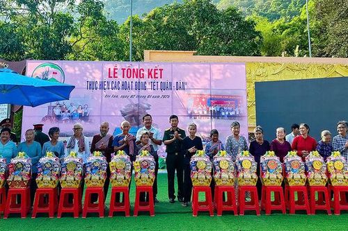 Huyện Tri Tôn tổng kết chương trình 'Tết quân - dân' năm 2025