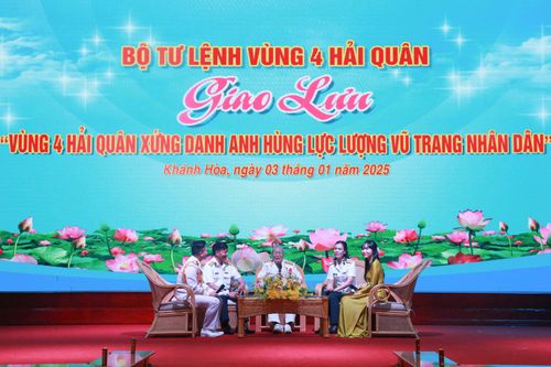 Tổ chức chương trình giao lưu 'Vùng 4 Hải quân - Xứng danh Anh hùng'