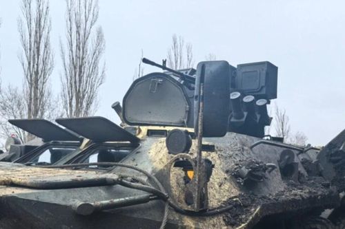 BTR-80 với module chiến đấu lạ xuất hiện trên chiến trường