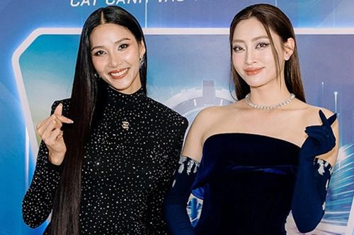 Siêu mẫu Hoàng Thùy, hoa hậu Lương Thùy Linh khoe dáng gợi cảm