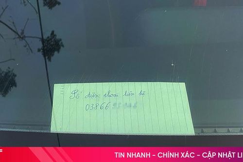 Để lại số điện thoại trên ô tô