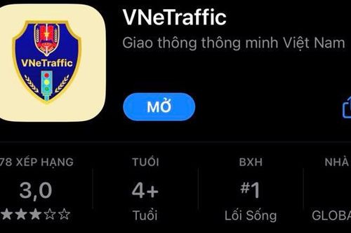 Ứng dụng tra cứu vi phạm giao thông VNeTraffic đang được tải xuống nhiều nhất trên AppStore