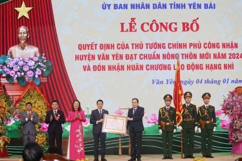 Yên Bái: Huyện Văn Yên đạt chuẩn nông thôn mới năm 2024