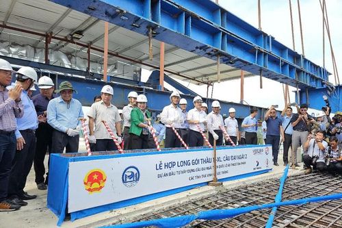 Sóc Trăng: Hợp long cầu Đại Ngãi 2 gần 8.000 tỷ đồng bắc qua sông Hậu