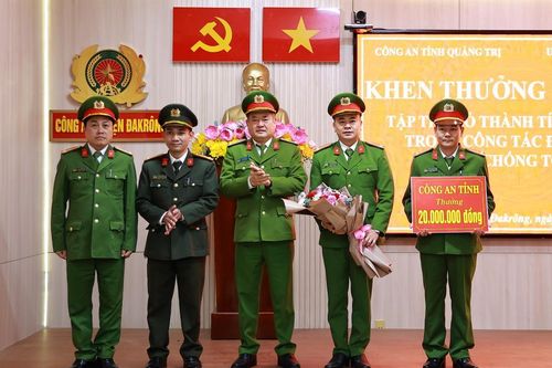 Nhiều đơn vị Công an Quảng Trị lập công xuất sắc trong đấu tranh tội phạm ma túy