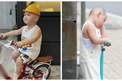 Con trai Trà My Idol 'thánh biểu cảm', đi bão bằng 'siêu xe'