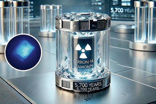 Pin kim cương có tuổi thọ hàng nghìn năm