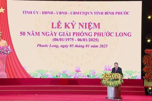 Tổng Bí thư Tô Lâm dự kỷ niệm 50 năm giải phóng Phước Long