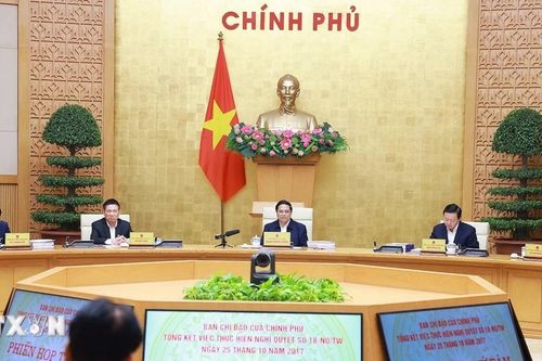 Thủ tướng chủ trì Phiên họp thứ 8 của Ban Chỉ đạo tinh gọn bộ máy của Chính phủ