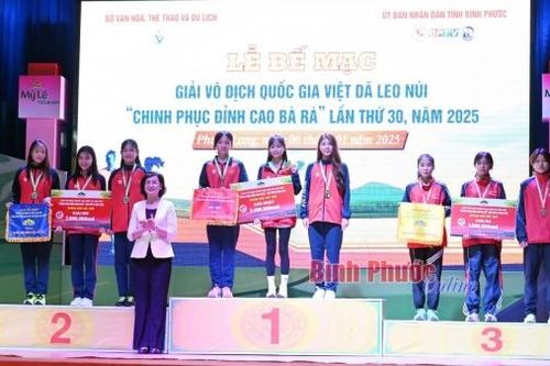Giải vô địch quốc gia việt dã leo núi 'Chinh phục đỉnh cao Bà Rá' lần thứ 30: Đồng Nai đoạt giải ba đồng đội nữ trẻ