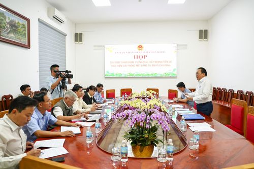 Khẩn trương giải phóng mặt bằng dự án hồ chứa nước Chà Rang