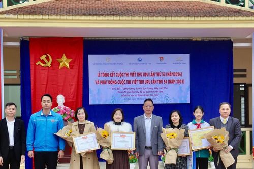 Lào Cai vinh danh 1 cá nhân và 3 tập thể xuất sắc tại Cuộc thi Viết thư quốc tế UPU lần thứ 53