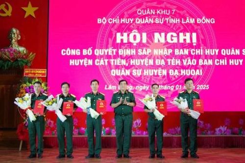 Công bố thành lập Ban CHQS huyện Đạ Huoai