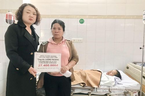 Trên 92 triệu đồng ủng hộ chị Lương Thị Đặng