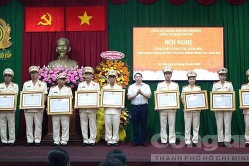Công an quận Gò Vấp thi đua lập thành tích chào mừng các sự kiện quan trọng năm 2025