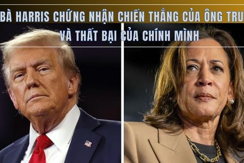 Bà Harris chứng nhận chiến thắng của ông Trump và thất bại của chính mình