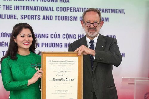 Cục trưởng Cục Hợp tác quốc tế Nguyễn Phương Hòa nhận Huân chương Công trạng
