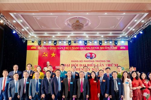 Đồng chí Hoàng Ngọc Cừ tái cử Bí thư Đảng ủy phường Trường Thi nhiệm kỳ 2025-2030