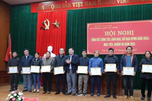 Cao Lộc: Tổng kết công tác lãnh đạo, chỉ đạo giải phóng mặt bằng năm 2024