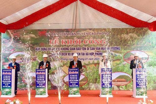 Hòa Bình khởi công xây dựng Khu bảo tồn Di sản Văn hóa Mo Mường gắn với du lịch
