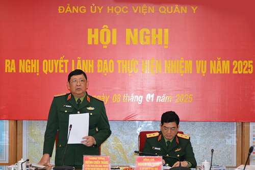 Đảng ủy Học viện Quân y ra nghị quyết lãnh đạo thực hiện nhiệm vụ năm 2025