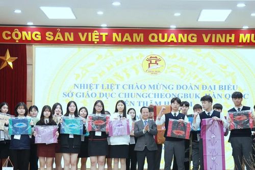 Học sinh Hà Nội giao lưu văn hóa, giáo dục với học sinh Hàn Quốc