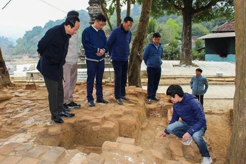 Phát lộ mặt bằng ngôi chùa cổ sau khai quật khảo cổ tháp Mường Luân