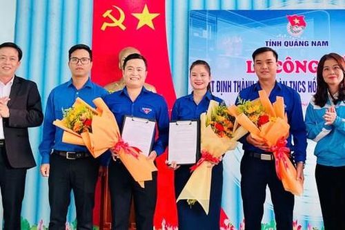 Công bố quyết định thành lập Đoàn TNCS Hồ Chí Minh huyện Quế Sơn, Quảng Nam sau sáp nhập