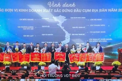 BIDV Thanh Hóa là đơn vị kinh doanh xuất sắc đứng đầu cụm Bắc Trung Bộ năm 2024