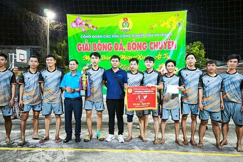 Công nhân Công ty An Giang Samho vô địch 4 môn thi đấu thể thao Đảng - mừng Xuân