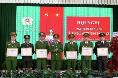 Công an huyện Đơn Dương đạt nhiều thành tích đáng ghi nhận trong năm 2024