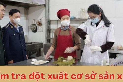 Kiểm tra đột xuất cơ sở sản xuất giò Hùng Mai phường Thượng Cát