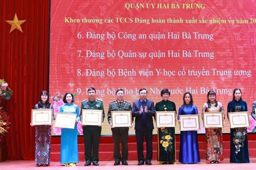 Đảng bộ Quận Hai Bà Trưng đạt nhiều kết quả cao trong công tác năm 2024