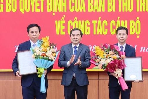 Ban Bí thư chuẩn y 2 nhân sự giữ chức Phó Chủ nhiệm Ủy ban Kiểm tra Tỉnh ủy