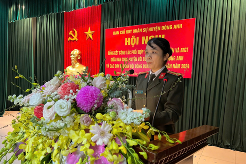 Hội nghị rút kinh nghiệm công tác phối hợp hiệp đồng tại huyện Đông Anh