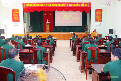 Bộ CHQS tỉnh Bình Thuận tập huấn cán bộ đợt 1 năm 2025