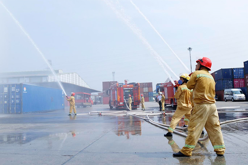 Tổng Công ty Tân cảng Sài Gòn chủ động phòng chống cháy nổ dịp lễ, Tết