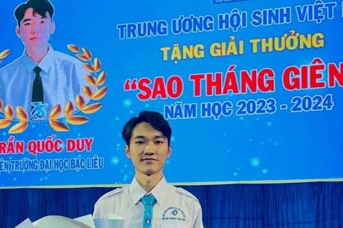 Chàng sinh viên 'Sao Tháng Giêng' ở Bạc Liêu mê công tác thiện nguyện