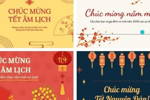 Xem ngay cách tạo thiệp chúc Tết Canva đơn giản, ấn tượng