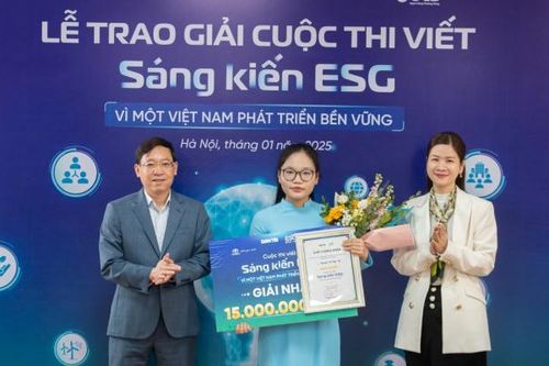 Báo Dân trí trao giải cuộc thi viết Sáng kiến ESG vì một Việt Nam phát triển bền vững